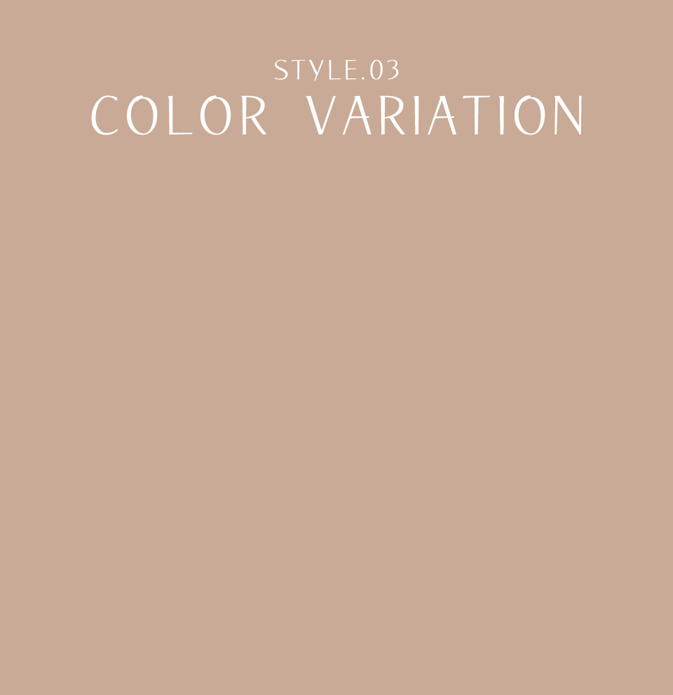 STYLE.03 COLOR VARIATION